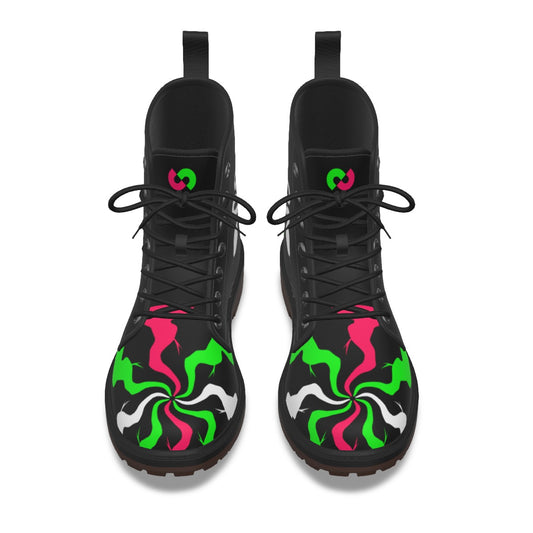 Berry Hypnosisss Rattlesnake Combat Boots (Women's Sizing)