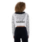 Color Your Own Fractal Rattlesnake Crop Top Hoodie (Women's Sizing)