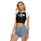 Black Rattlesnake Cropped T-shirt (Women's Sizing)