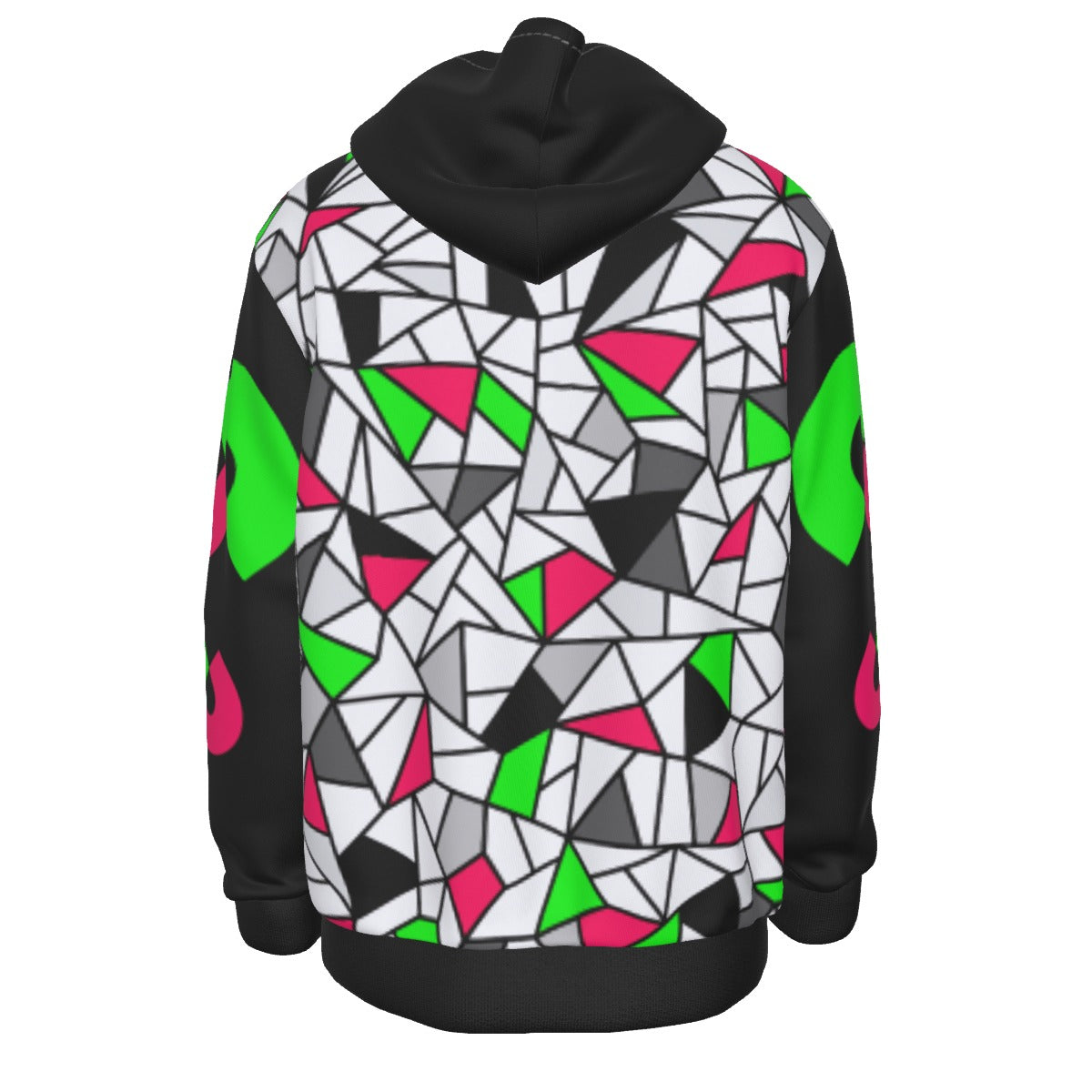 Berry Fractal Rattlesnake Pullover Hoodie (Unisex)