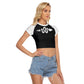 Black Rattlesnake Cropped T-shirt (Women's Sizing)