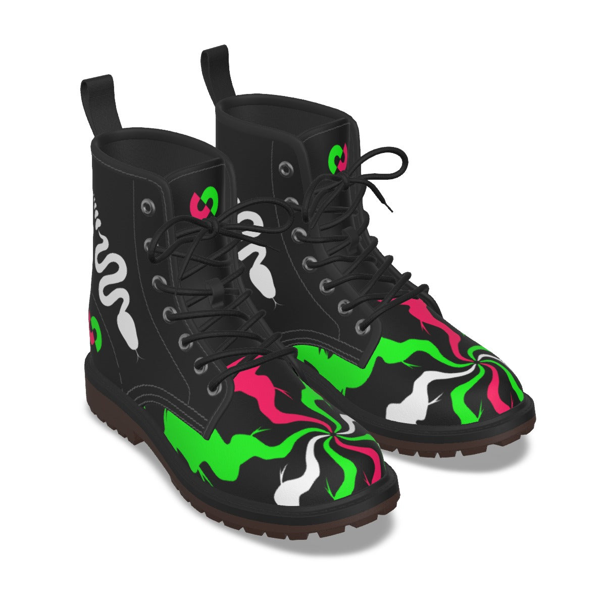 Berry Hypnosisss Rattlesnake Combat Boots (Men's Sizing)