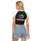 Black Rattlesnake Cropped T-shirt (Women's Sizing)