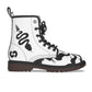 Hypnosisss Rattlesnake Combat Boots (Women's Sizing)